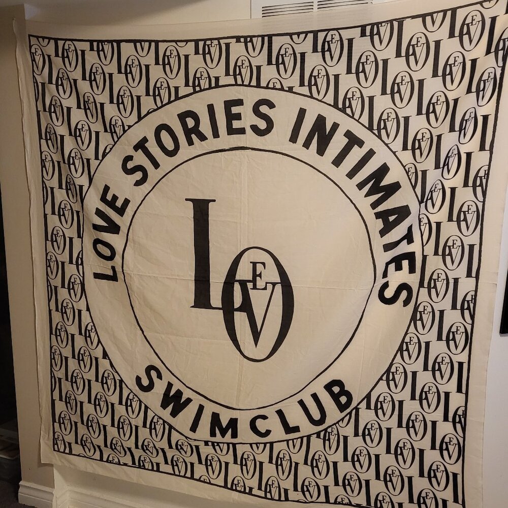 Love Stories Intimates Swim Club - Large Fabric Poster Throw